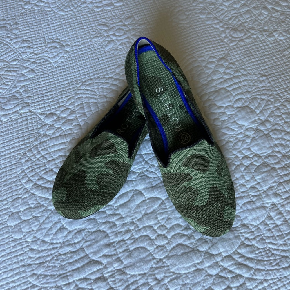 Rothy’s Original Loafers - Olive Camo - Size 7